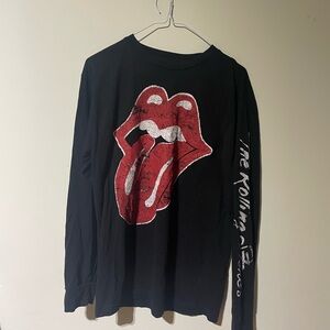 Black Long Sleeve Rolling Stones Shirt